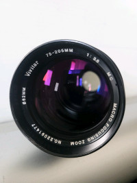Vivitar 75-250mm F3.8 Macro Focusing Zoom Lens - For Olympus OM 