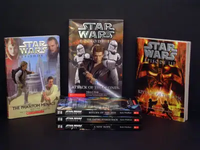 STARWARS Series Episodes I-VI by Wrede/Windham - from Scholastic 1999-2005. Not selling singles, jus...