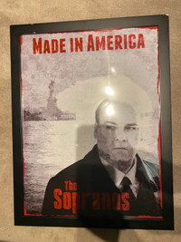 Sopranos poster in frame