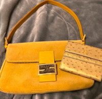 Vintage Gold Fendi wallet and fashion purse
