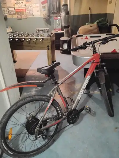 I bought the bike this spring , used it a few times . Not for me . Works great , awesome for hills .