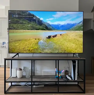 Tv 75 inch and tv stand , View more
