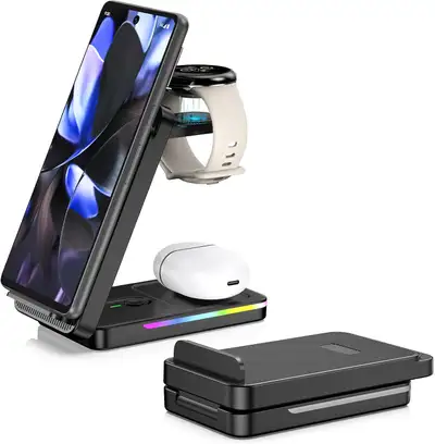 3-in-1 Wireless Charging Station for Google Pixel Watch 3/2, Pix, View more