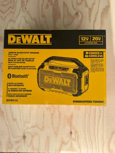  brand new  Dewalt Bluetooth Speaker , View more
