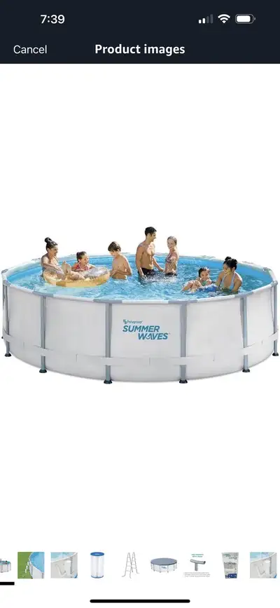 SUMMER WAVES 14ft above ground pool , View more