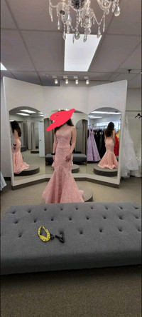 Pink prom dress size 4