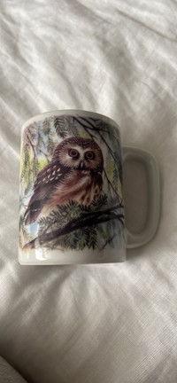 Vintage owl mug