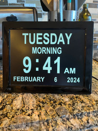 FOR SALE:  Digital Large Display Clock Date Dementia