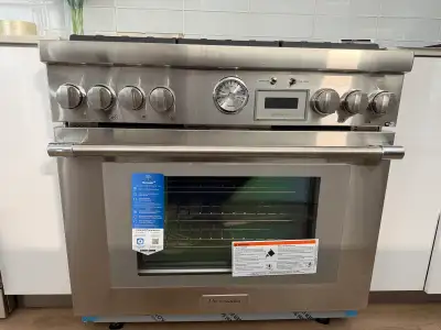 Thermador 36” Brand New Duel Fuel Range, View more