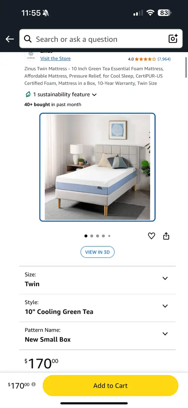 Twin size bed and mattress in Beds & Mattresses in City of Toronto - Image 6