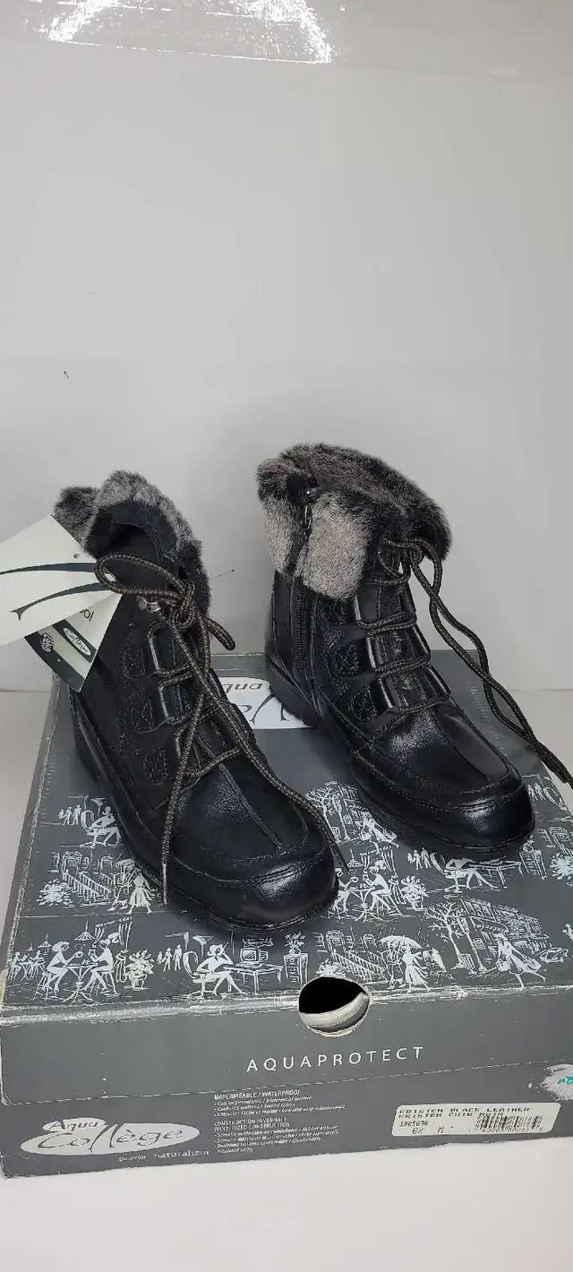 Aqua college black leather women's winter boots  in Women's - Shoes in Oakville / Halton Region - Image 4