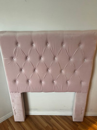 Single/Twin pink upholstered headboard 