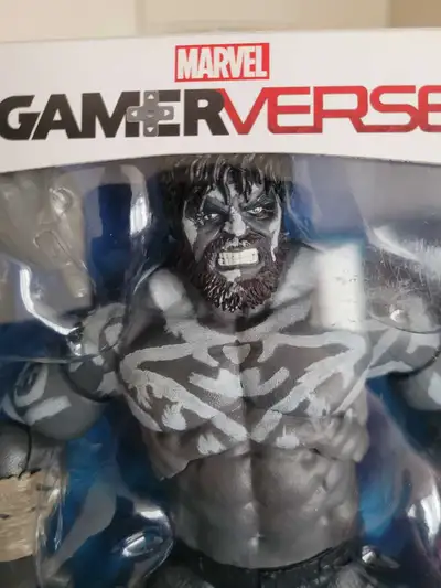 The Hulk in a tribal gray, multiverse Gameverse action figure NIB sealed and NEW. Other figgies avai...