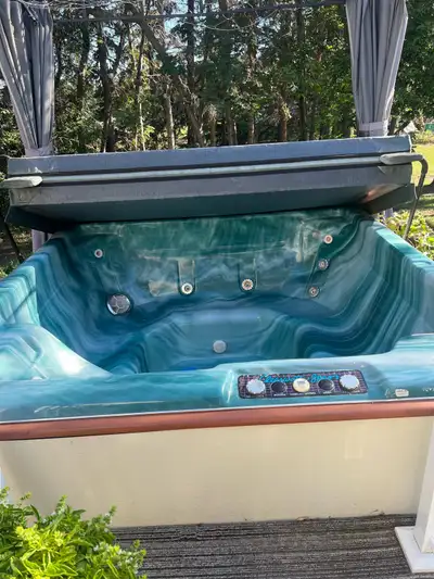 Hot tub and accessories, View more