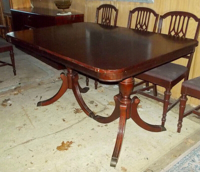 CONDO SIZE -MAHOGANY DINING TABLE in Dining Tables & Sets in Ottawa