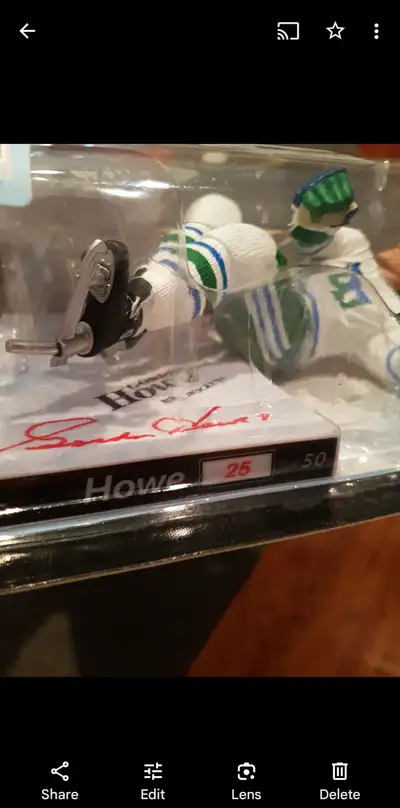 Gordie Howe AUTOGRAPHED McFarlane white Hartford Whaler jersey. THE HOLY GRAIL. 24/50 Cash Sale only