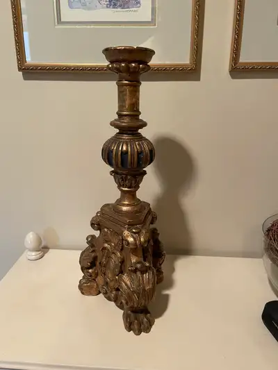 Antique Candle Holder / Lamp Base, View more