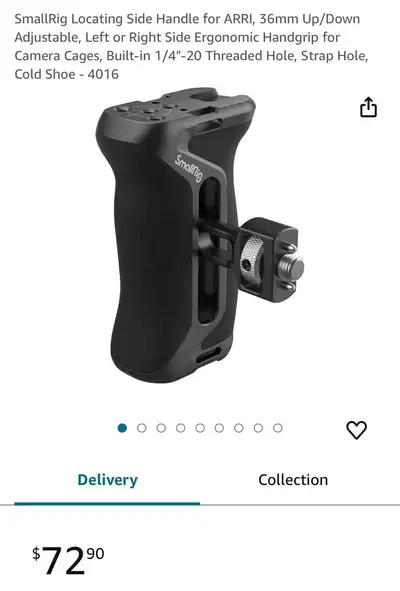 SmallRig Locating Side Handle for ARRI, View more