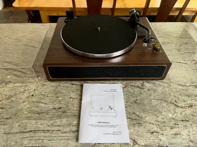 Old School Retro Blutooth Record Player Turntable, View more