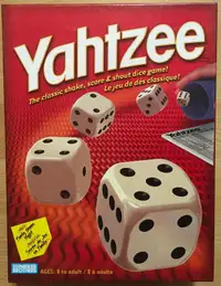 YAHTZEE - Le jeu de dés classique! (8 ans à adulte)