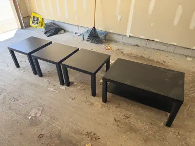 IKEA Lack Coffee Table and 3 End Tables, View more