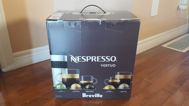BRAND NEW - Nespresso Vertuo Machine by Breville (CHROME) in Coffee Makers in Kitchener / Waterloo