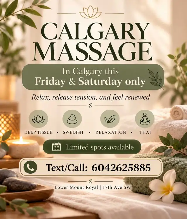 CALGARY MASSAGE | FRIDAY & SATURDAY ONLY ‍♀️