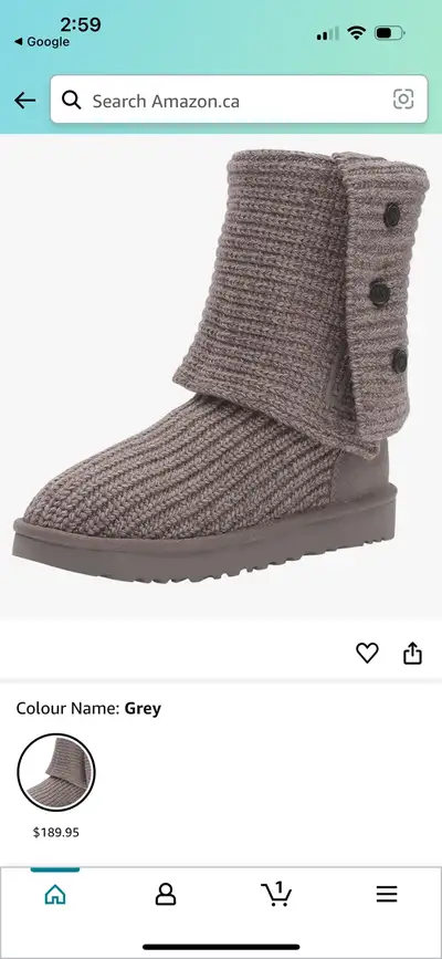 Knit Uggs boots size 9 in excellent condition. One pair is grey and the other pair is black. Asking...