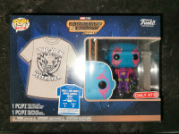 Drax Blacklight Tee/Funko Set Large