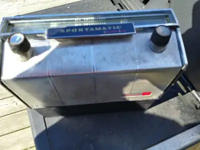 I have a vintage Sportsamatic AM radio that can work on car battery or portable working off C batter...