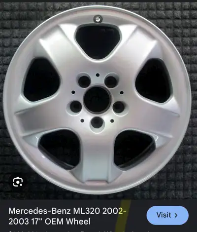 17 Inch Mercedes rims Et 52 Set of 4