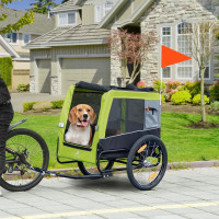 Dog Bike Trailer with Suspension System, Hitch, Pet Bicycle Trai