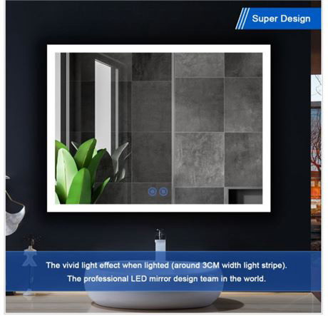 DECORAPORT® LED Bathroom Mirror - 48 x 36 in. in Bathwares in Hamilton - Image 4