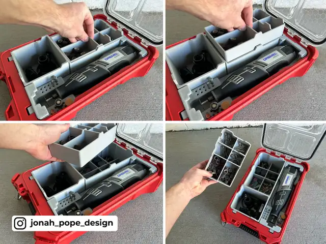 Dremel 8220 Insert-Milwaukee Packout Compact Organizer, Service in Tool Storage & Benches in Edmonton - Image 6
