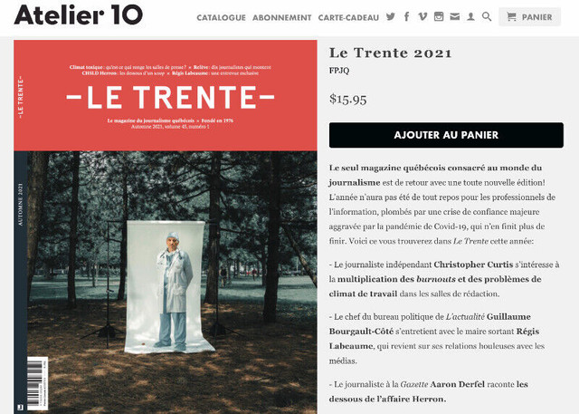 Magazine Le Trente 2021 / Automne 21 / Magazine FPJQ Journalisme dans Magazines  à Laval/Rive Nord - Image 4