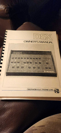 Oberheim DSX manuals