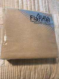 Aruba Flannel double  sheet set - beig - new