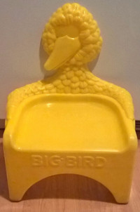 Vintage Sesame Street Yellow Big Bird Chair Toddler Chair