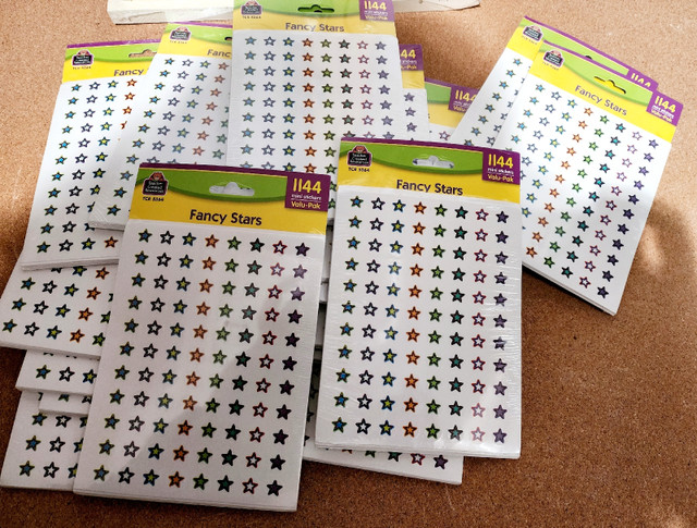 FANCY STARS MINI STICKERS. 24 Units available. Each $4 in Hobbies & Crafts in Markham / York Region