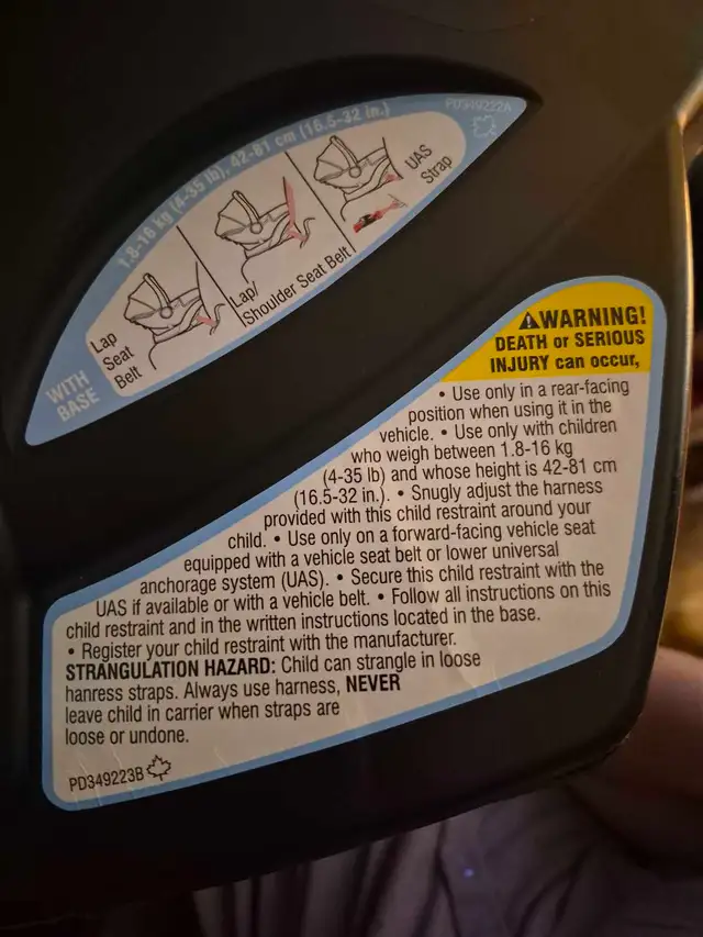 Graco SnugRide 35 in Strollers, Carriers & Car Seats in Mississauga / Peel Region - Image 4