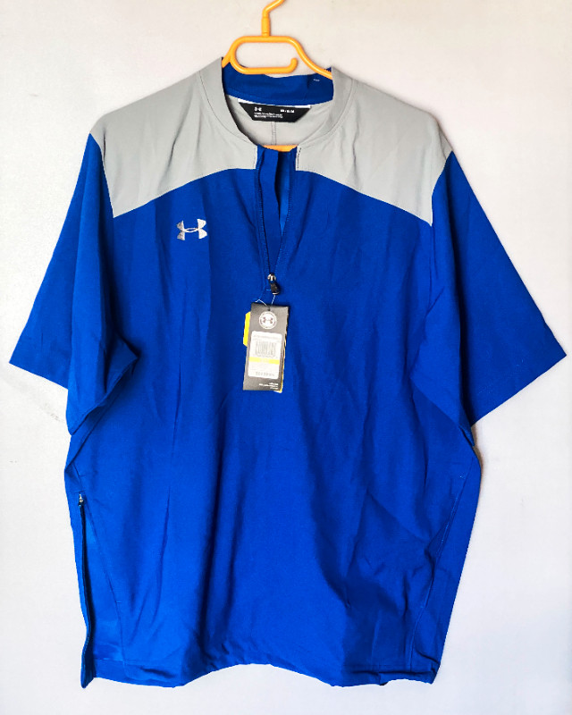 NWT Men's Under Armour Short Sleeve Cage Jacket Blue/Gray in Men's in Burnaby/New Westminster