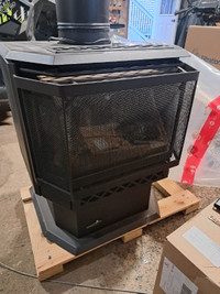 Continental propane free standing fireplace