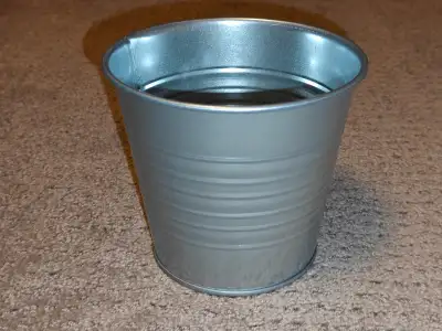 I am selling an IKEA SOCKER Galvanized Plant Pot/Bucket - 4 ¾" Diameter in used, like-new condition....