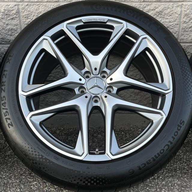 (99%) 4x MB GLE 53 AMG 21" OEM Summer Wheels Package in Tires & Rims in City of Toronto - Image 4