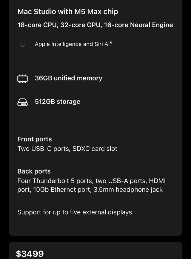 brand new sealed Apple Mac Studio M5 Max full apple warranty | Desktop ...