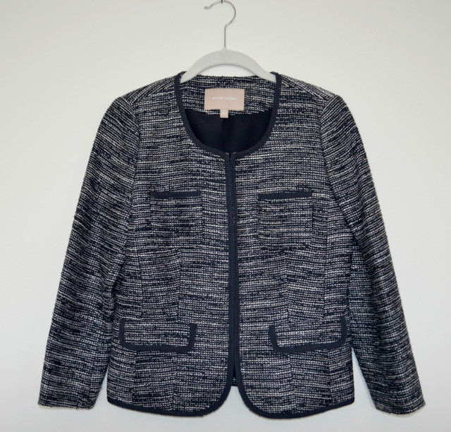 Banana Republic Navy/WhiteWomen's Tweed Blazer Sz 4 Brand New in Women's - Tops & Outerwear in City of Toronto