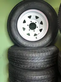 New 6 Bolt ST225/75R15 Tire/Steel Rim Combination!!