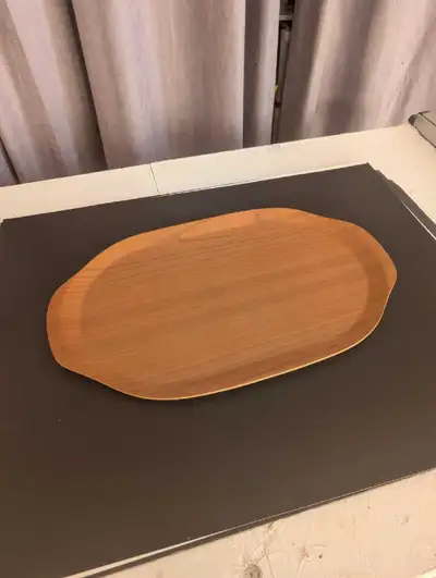 This is a Pannill Veneer Co. Limited wood tray. This piece is perfect for serving snacks or displayi...