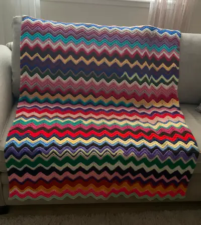 HAND MADE CROCHETED THROW, View more