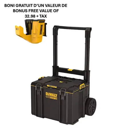 Boîte à outils roulante ToughSystem 2.0 – toute neuve _ Boni Dewalt DWST82823 Valeur de 32.98 + tax...